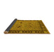 Sideview of Oriental Yellow Industrial Rug, urb590yw