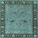 Square Oriental Light Blue Industrial Rug, urb590lblu