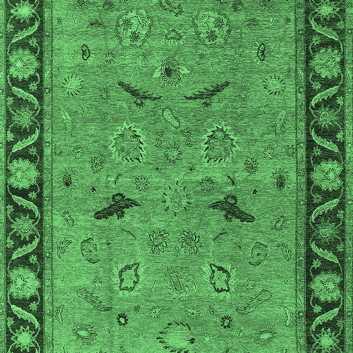 Oriental Emerald Green Industrial Rug, urb590emgrn