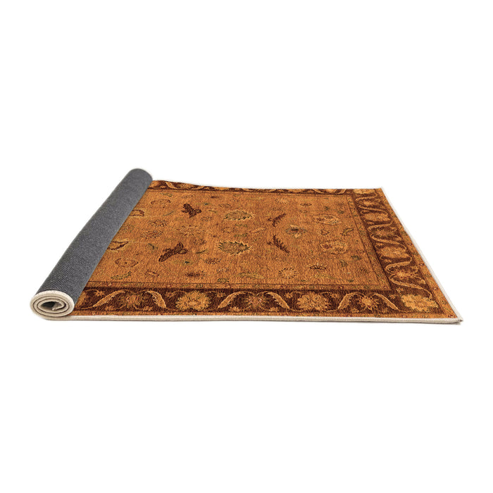 Sideview of Oriental Orange Industrial Rug, urb590org
