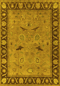 Oriental Yellow Industrial Rug, urb590yw