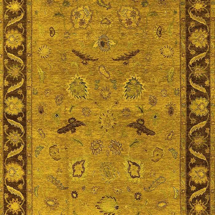 Oriental Yellow Industrial Rug, urb590yw