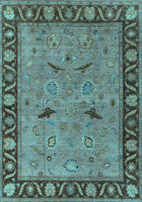 Oriental Light Blue Industrial Rug, urb590lblu