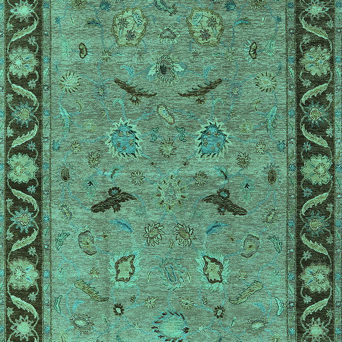 Oriental Turquoise Industrial Rug, urb590turq