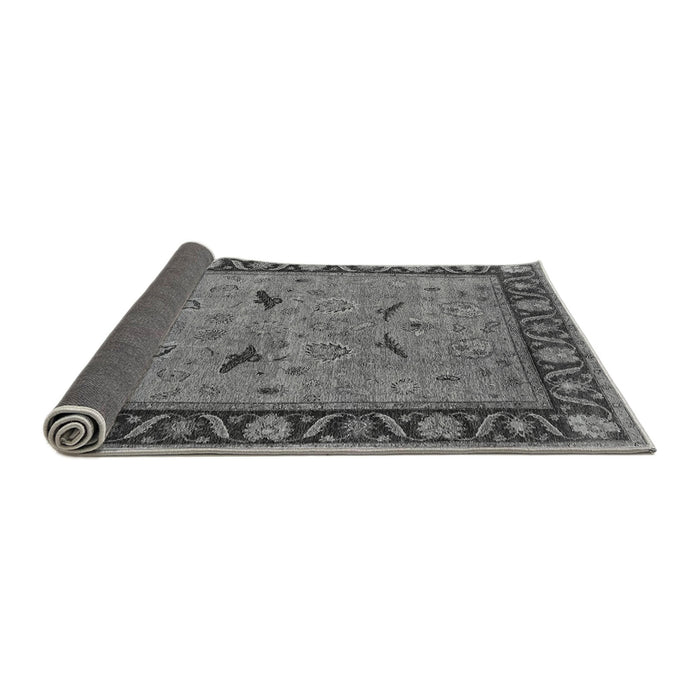 Sideview of Oriental Gray Industrial Rug, urb590gry