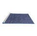 Sideview of Machine Washable Industrial Modern Purple Haze Purple Rug, wshurb591