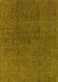 Machine Washable Oriental Yellow Industrial Rug, wshurb591yw