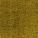 Square Machine Washable Oriental Yellow Industrial Rug, wshurb591yw