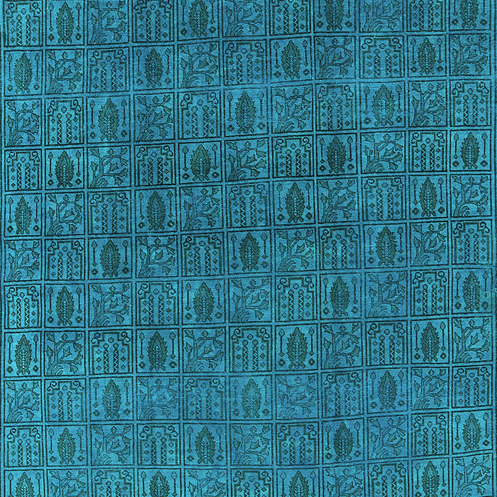 Oriental Turquoise Industrial Rug, urb591turq