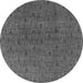 Round Oriental Gray Industrial Rug, urb591gry