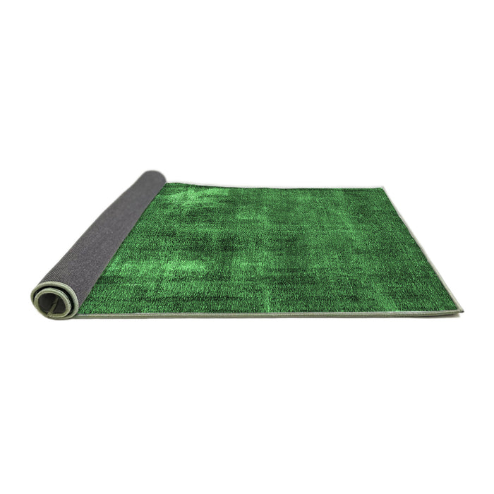 Sideview of Oriental Emerald Green Industrial Rug, urb592emgrn