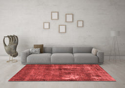 Industrial Red Washable Rugs
