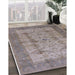 Machine Washable Industrial Modern Mauve Taupe Purple Rug in a Family Room, wshurb593