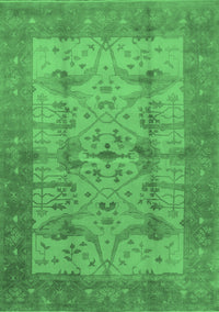 Oriental Emerald Green Industrial Rug, urb593emgrn