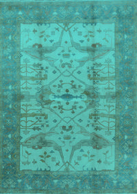 Oriental Turquoise Industrial Rug, urb593turq