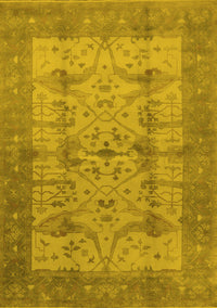 Oriental Yellow Industrial Rug, urb593yw