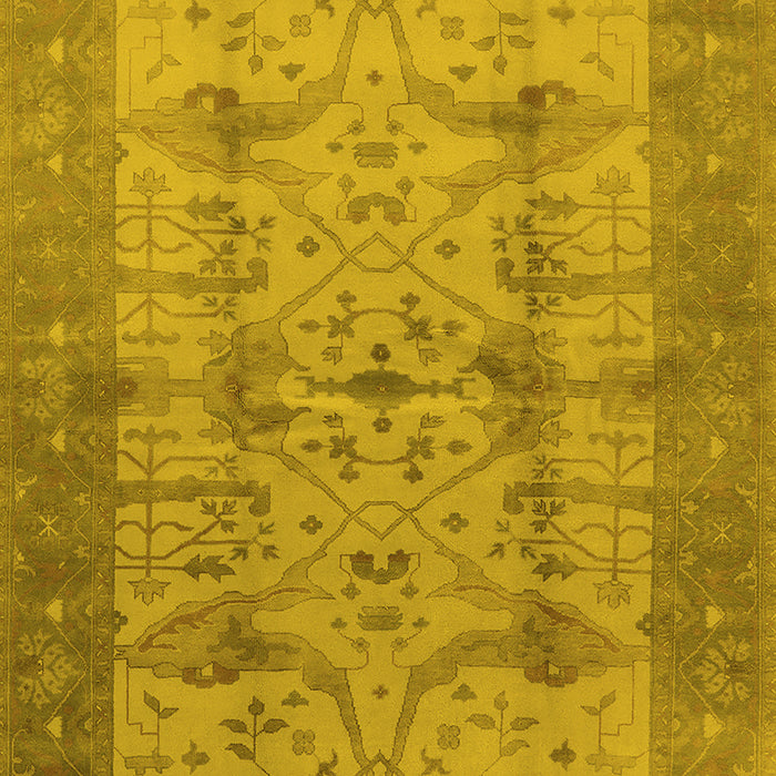 Oriental Yellow Industrial Rug, urb593yw