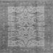 Square Oriental Gray Industrial Rug, urb593gry