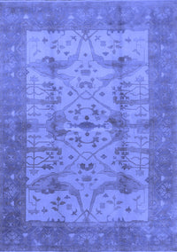 Oriental Blue Industrial Rug, urb593blu