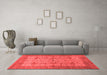 Industrial Red Washable Rugs