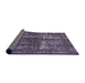 Sideview of Mid-Century Modern Purple Persian Rug, urb594