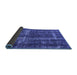 Sideview of Persian Blue Bohemian Rug, urb594blu