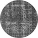 Round Persian Gray Bohemian Rug, urb594gry