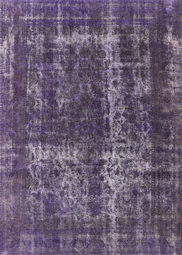 Mid-Century Modern Purple Persian Rug, urb594