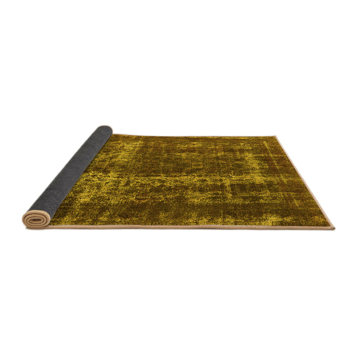 Sideview of Persian Yellow Bohemian Rug, urb594yw