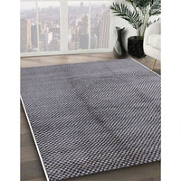 Mid-Century Modern Blue Moss Green Solid Rug, urb595