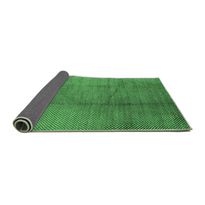 Sideview of Solid Emerald Green Modern Rug, urb595emgrn