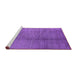 Sideview of Machine Washable Solid Purple Modern Area Rugs, wshurb595pur