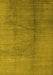 Machine Washable Solid Yellow Modern Rug, wshurb595yw