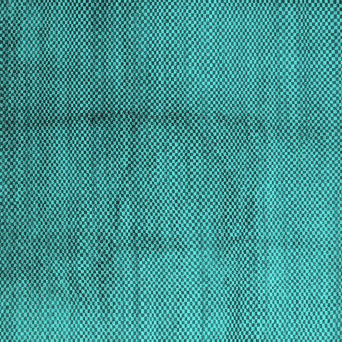 Square Solid Turquoise Modern Rug, urb595turq