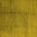 Square Machine Washable Solid Yellow Modern Rug, wshurb595yw
