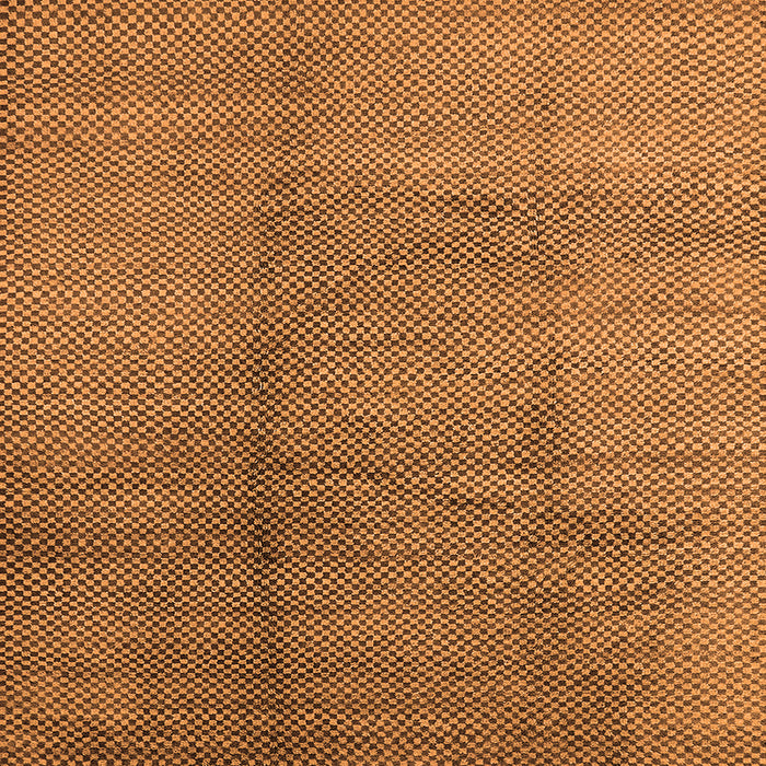 Square Machine Washable Solid Orange Modern Area Rugs, wshurb595org