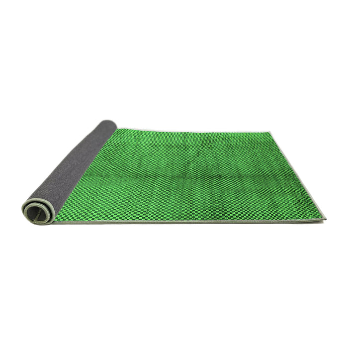 Sideview of Solid Green Modern Rug, urb595grn