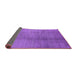 Sideview of Solid Purple Modern Rug, urb595pur