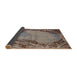 Sideview of Mid-Century Modern Reddish Brown Oriental Rug, urb596