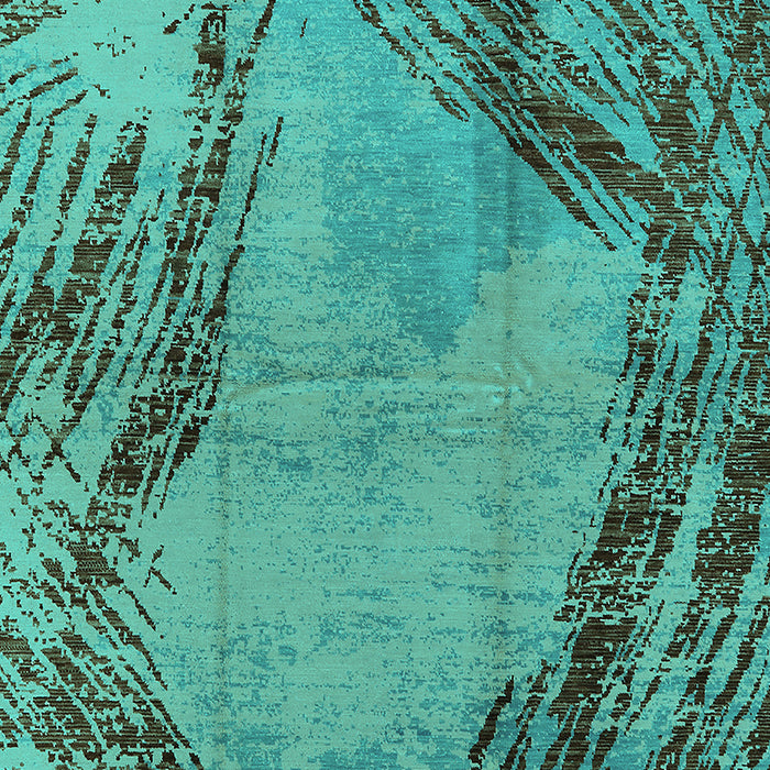 Oriental Turquoise Industrial Rug, urb596turq