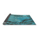 Sideview of Oriental Light Blue Industrial Rug, urb596lblu