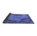 Sideview of Oriental Blue Industrial Rug, urb596blu