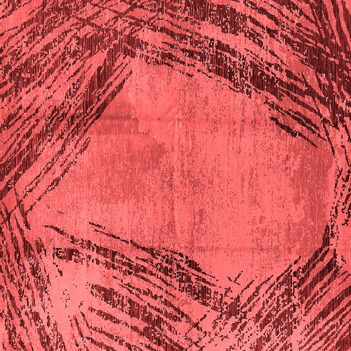 Machine Washable Oriental Red Industrial Rug, wshurb596red