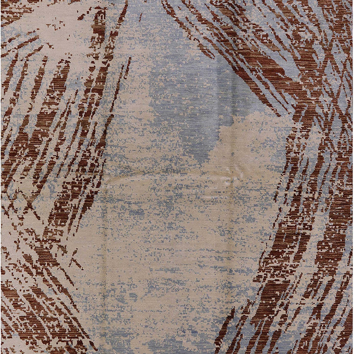 Mid-Century Modern Reddish Brown Oriental Rug, urb596
