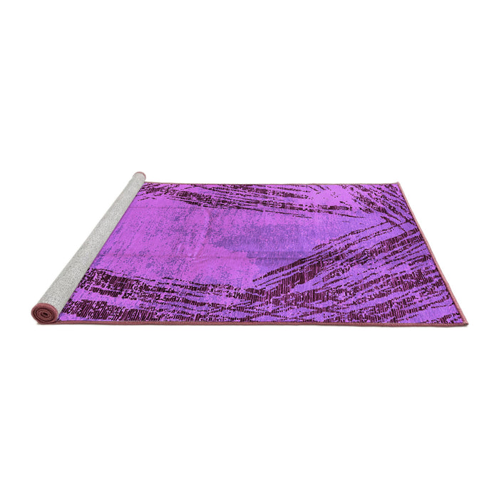 Sideview of Machine Washable Oriental Purple Industrial Area Rugs, wshurb596pur