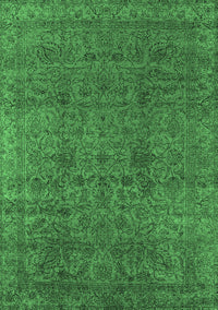 Oriental Emerald Green Industrial Rug, urb597emgrn