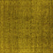 Square Oriental Yellow Industrial Rug, urb597yw