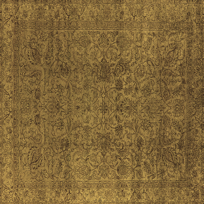 Square Oriental Brown Industrial Rug, urb597brn