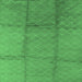 Square Machine Washable Solid Emerald Green Modern Area Rugs, wshurb598emgrn