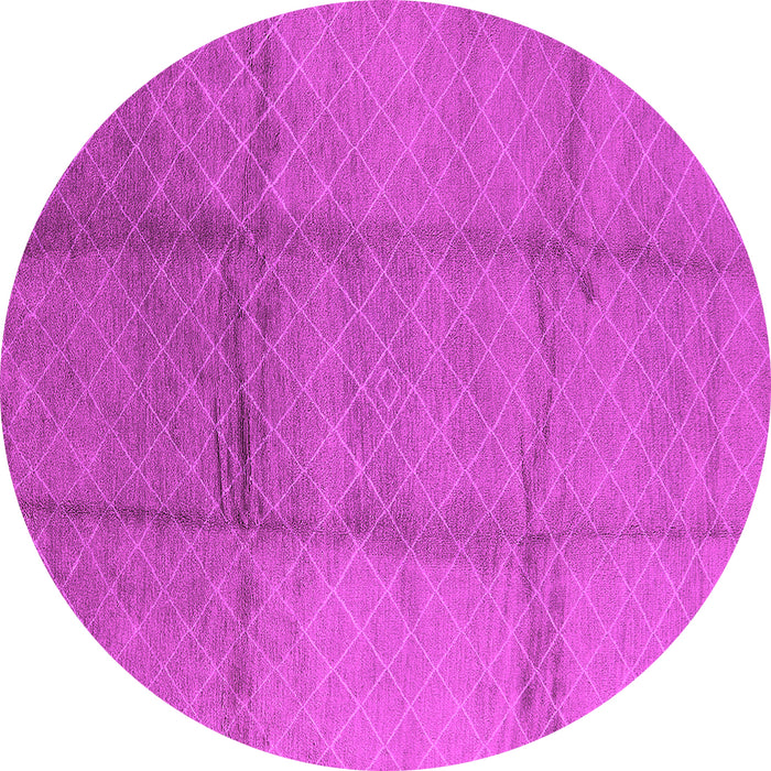 Round Solid Pink Modern Rug, urb598pnk